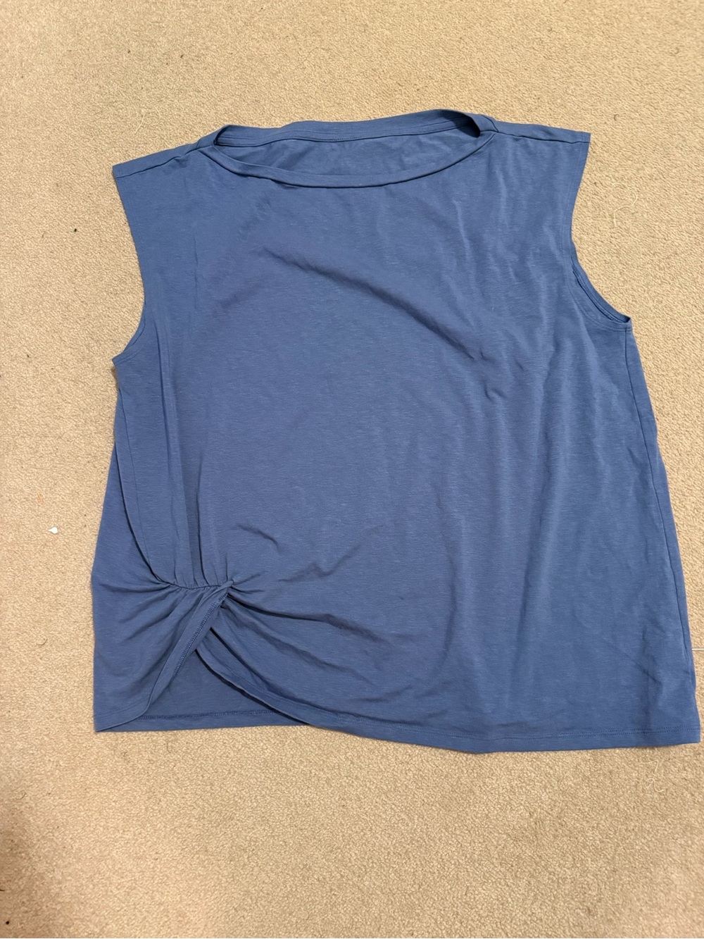 Lululemon cotton blend twist front top